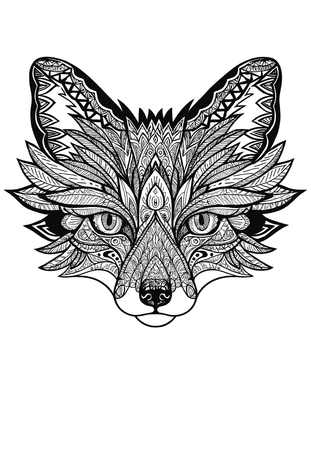 Illustration artistique de renard